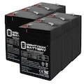 Mighty Max Battery 6V 4.5Ah UPS Replacement Battery for Tripp Lite TOUCHMASTER 420 6 Pack ML4-6MP687259
